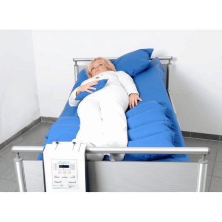 Ekamove lateral positioning system with woman laying down