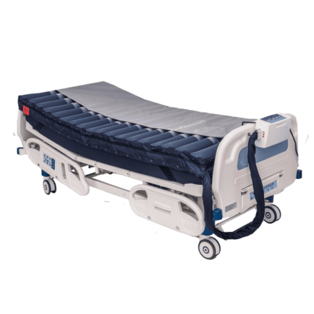MediEase alternating mattress on bed