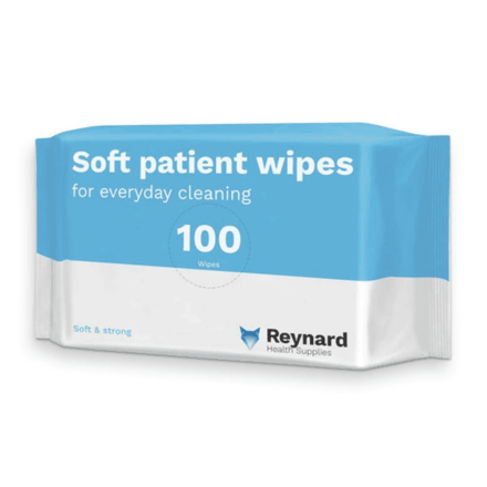 soft disposable dry patient cleansing wipe single pack